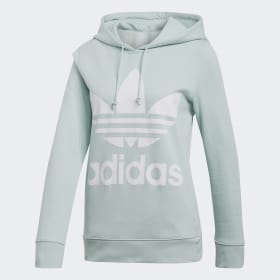 adidas trefoil green night hoodie