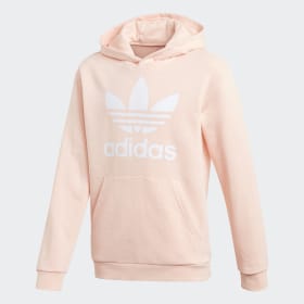 clear pink adidas hoodie