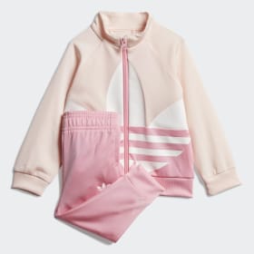 pink adidas tracksuit toddler