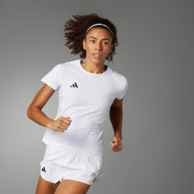 Polera De Running Adizero Essentials Blanco Mujer Running