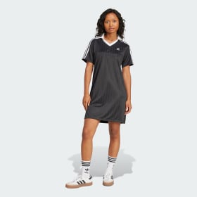 Adicolor Football Jacquard V-Neck Dress