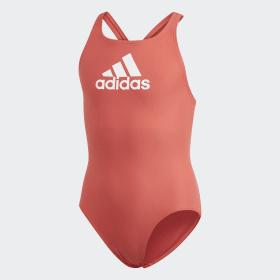 red adidas swimming costume