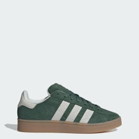 Adidas jeans trainers green and outlet white