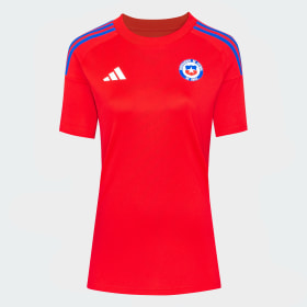 Camiseta Fan Local Chile 2024 Rojo Mujer Fútbol