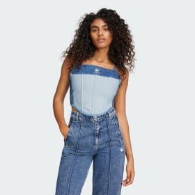 Corset Ksenia Denim Azul Mujer Originals