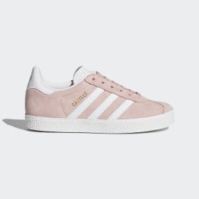 adidas - Buty Gazelle Shoes Icey Pink / Cloud White / Gold Metallic BY9548