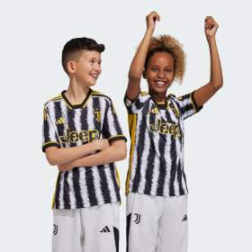 Camiseta Uniforme Local Juventus 23/24 Niños Negro Niño Fútbol