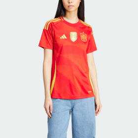 Camiseta Local España 24 Rojo Mujer Fútbol