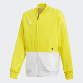yellow and white adidas tracksuit