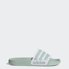 ladies adidas cloudfoam slides