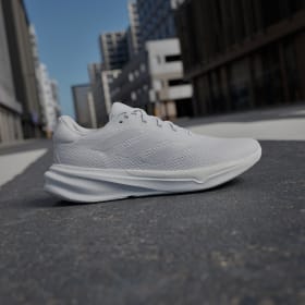 All white sale running trainers