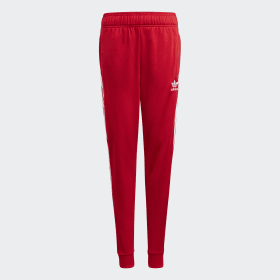 red adidas pants
