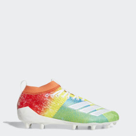 rainbow football cleats