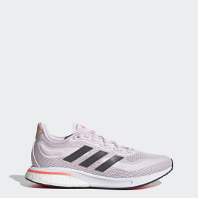 pink and gray adidas