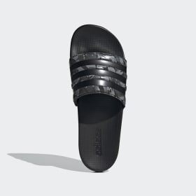 grey adidas slides womens