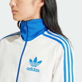 White adidas sales track top