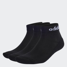 Calcetines Linear Acolchados Largo Al Tobillo 3 Pares Negro Training