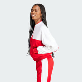 Red adidas clearance jumpsuit womens