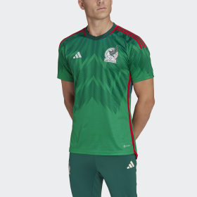 Camiseta Uniforme de Local Selección Nacional de México 22 Verde Hombre Fútbol