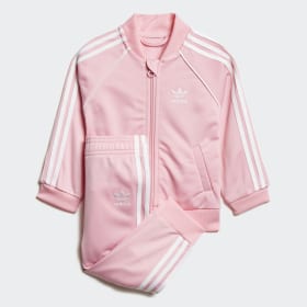 adidas tracksuit baby pink