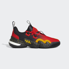 adidas red and black shoes