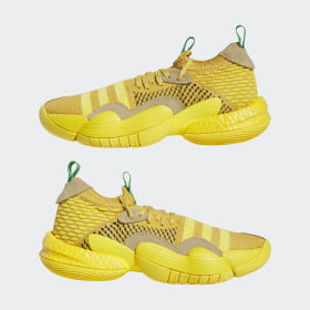 Yellow adidas shop basketball shoes