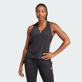 Polera Sin Mangas Power Aeroready Negro Mujer Training