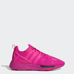 bright pink adidas trainers