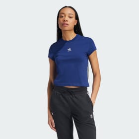 Polera Essentials Slim Azul Mujer Originals