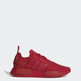 adidas red mens trainers