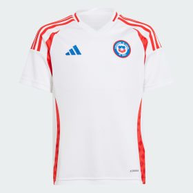 Camiseta Visitante Chile 2024 Blanco Niño Fútbol