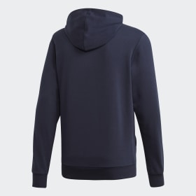 Performance Essentials Hoodies | adidas AT adidas Essentials 3 Stripes Full Zip French Terry Blaue