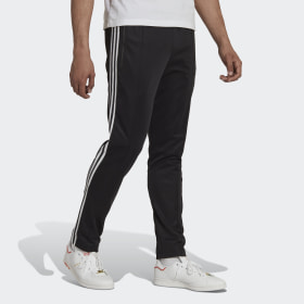 white adidas training pants