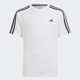 Adidas Sportswear Polera Train Essentials AEROREADY 3 Tiras Ajuste Clasico Blanco Nino Sportswear Ofertitas