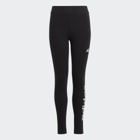 essentials linear logo cotton tights girls gym & training girls gym & training