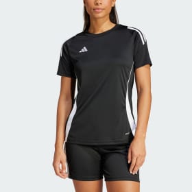Camiseta Tiro 24 Negro Mujer Fútbol