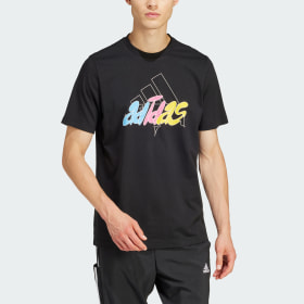 illustrated badge graphic tee men training men training