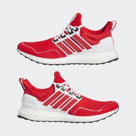 Adidas women's hot sale red sneakers