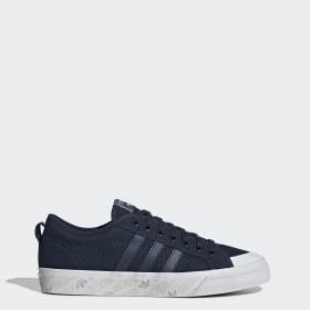 adidas nizza black leather