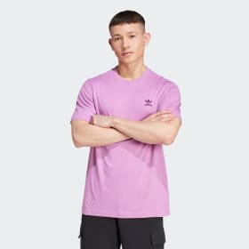 Polera Essentials Trifolio Morado Hombre Originals