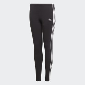 girls black and white adidas pants