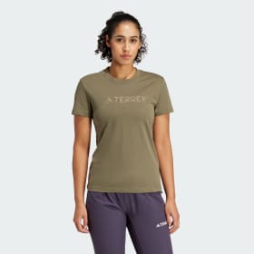 Polera Terrex Classic Logo Verde Mujer Terrex