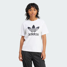 Polera Trifolio Regular Blanco Mujer Originals