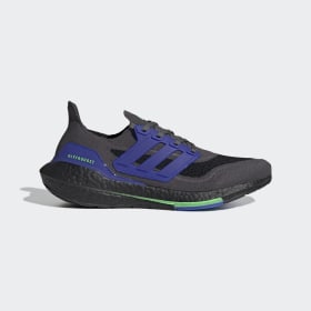 adidas - Ultraboost 21 Shoes Grey Five / Core Black / Screaming Green S23871
