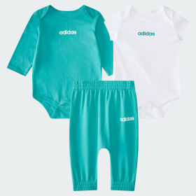 3-Piece Linear Logo Bodyshirt & Pant Set Infant & Toddler Sportswear