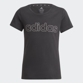 Polera Adidas Essentials Negro Niña Sportswear