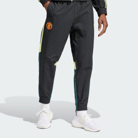 Pantalón Deportivo Manchester United Tejido Negro Hombre Fútbol