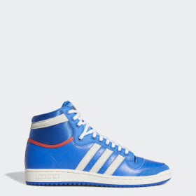 white adidas shoes high tops