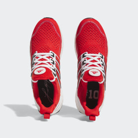 Red adidas sales casual shoes