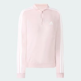 Polerón Essentials Quarter-Zip 3 Tiras Rosado Mujer Sportswear